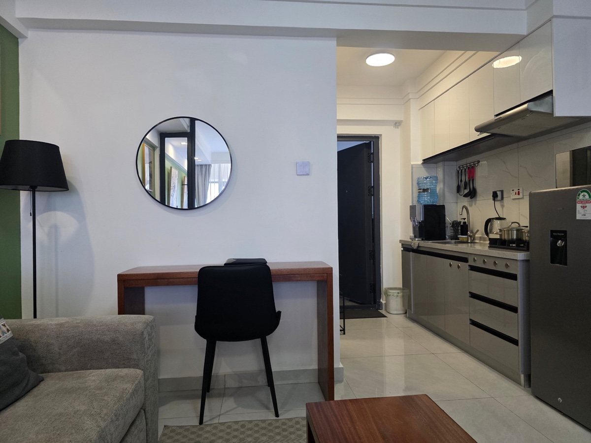 Open plan living and kitchen